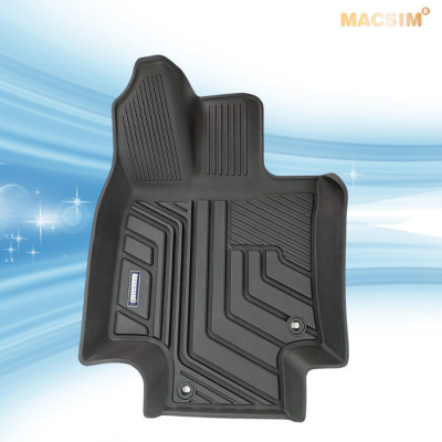 Thảm lót sàn xe ô tô Toyota Highlander 2020+ Nhãn hiệu Macsim chất liệu nhựa TPE cao cấp màu đen