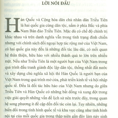 Quan Hệ Của Việt Nam Với Hai Quốc Gia Trên Bán Đảo Triều Tiên (Sách chuyên khảo)