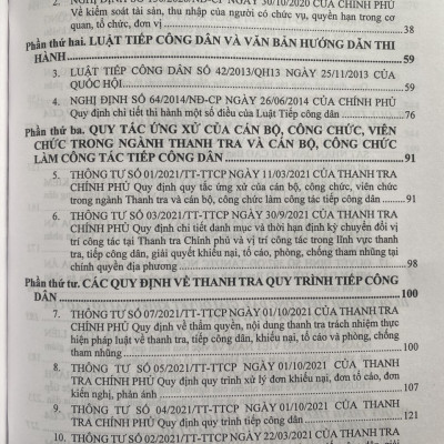 Luật Thanh tra - Luật Phòng chống tham nhũng - Luật Thực hiện dân chủ ở cơ sở - Luật Thực hành tiết kiệm chống lãng phí 