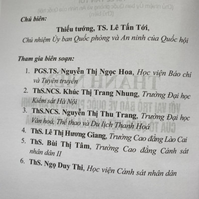 Thanh Niên Với Vai Trò Bảo Vệ Quốc Phòng và An Ninh Của Tổ Quốc Việt Nam Xã Hội Chủ Nghĩa