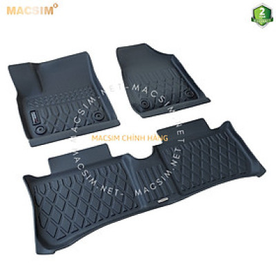 Thảm lót sàn 1 lớp sd1 xe ô tô Vinfast Herio Green - nhãn hiệu Macsim chất liệu nhựa TPE cao cấp màu đen