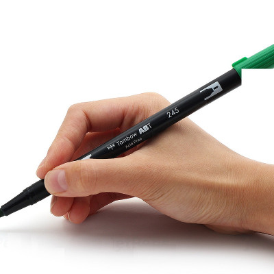 Bút lông cọ hai đầu Tombow ABT Dual Brush Pen - Brush/ Bullet - Deep Magenta (685)