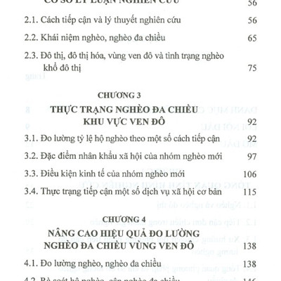 Nghèo Đa Chiều Của Dân Cư Vùng Ven Đô Trong Quá Trình Đô Thị Hóa (Sách Chuyên Khảo)