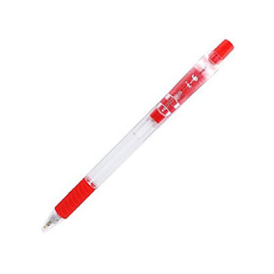 Bút Bi Bấm I-5 0.5 mm - Radius - Mực Đỏ