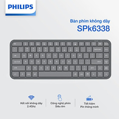 Bàn phím không dây Philips SPK6338 - Hàng chính hãng
