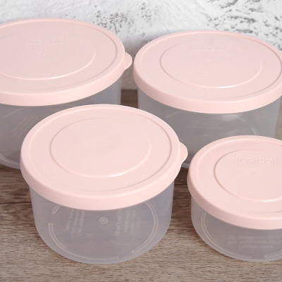 Bộ 3 Hộp Đựng Thực Phẩm Tròn Hokkaido Xuất Nhật - Hàng Chính Hãng ( Tặng Kèm Khăn Lau PaKaSa )