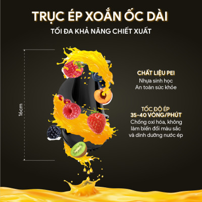 [Trả Góp 0%] Máy Ép Chậm BlueStone SJB-6578 - 250W - Tốc độ ép 45 - 55 vòng/phút - Bảo hành 2 năm - Hàng chính hãng