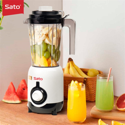 Máy xay sinh tố đa năng 3 cối SATO ST-MX8304A công suất 250W, dễ sử dụng, dao inox không gỉ, xay nhuyễn, trộn, nghiền thức ăn, hoa quả, thiết kế tiện dụng, nhựa ABS, an toàn, tháo lắp, vệ sinh dễ dàng - Miễn phí vận chuyển toàn quốc - Hàng Chính Hãng