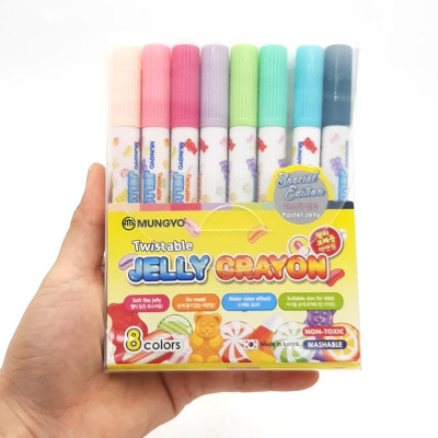 Bút Sáp Vặn 8 Màu Mungyo MJC-8A