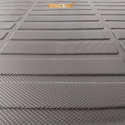 Thảm lót cốp sd xe ô tô Kia Sportage Hybrid nhãn hiệu Macsim chất liệu TPV cao cấp màu đen