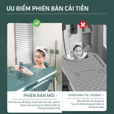 Bồn Tắm Bể Bơi Nhựa Xếp Gấp Gọn Xông Hơi Xông Khô Spa Phiên Bản Mới 149cm 132cm Trẻ Em Người Lớn
