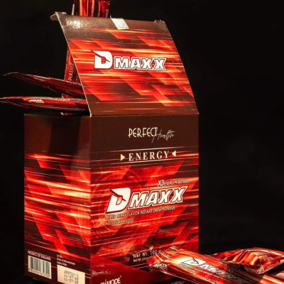 DMAXX thức uống bổ sung vitamin năng lượng không đường DAMODE 5 gói dùng thử màu đỏ