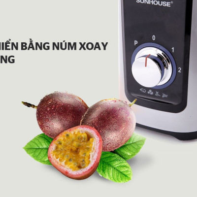 MÁY XAY SINH TỐ ĐA NĂNG SUNHOUSE SHD5322B ĐEN- Hàng Chính Hãng
