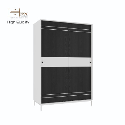 [Happy Home Furniture] TAKO, Tủ quần áo 2 cánh lùa - chân sắt , 120cm x 54cm x 180cm ( DxRxC), TCL_035