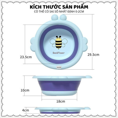 Thau Chậu Rửa Mặt Gấp Gọn Cho Bé - nhiều mẫu
