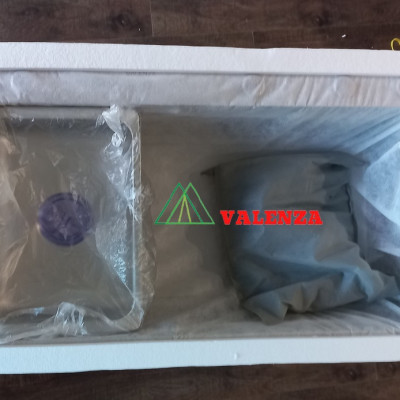 Combo chậu rửa chén bát 1 hố lớn Valenza 7846 inox sus304 chuẩn 100% kèm vòi rửa bát dáng Vuông Valenza sus304, bộ xả to ngăn mùi, khay inox kín-TẶNG BÌNH NƯỚC RỬA CHÉN