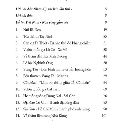 Cẩm nang du lịch: Việt Nam Non Sông Gấm Vóc - Miền Nam (Tái bản có sửa chữa, bổ sung)