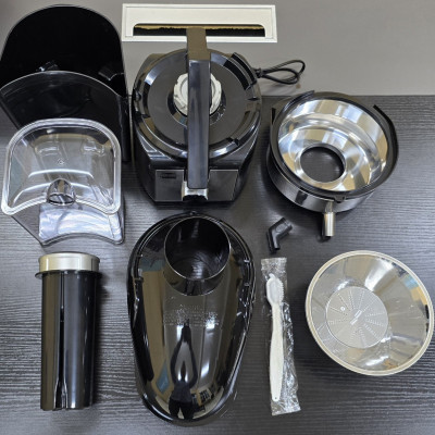 Máy ép trái cây công nghiệp công suất lớn 1860W Ladomax HA-969 nắp kháng vỡ, vòi xoay 2 chiều chống rỉ, ép kiệt bã, có linh kiện thay, chuyên dùng kinh doanh nước ép-Hàng chính hãng