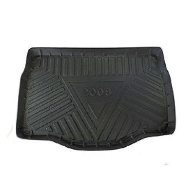 Thảm lót cốp xe ô tô Peugeot 2008/208 2014-nay nhãn hiệu Macsim chất liệu TPV cao cấp màu đen