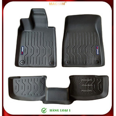 Thảm lót sàn xe ô tô Porsche Taycan (hn) Nhãn hiệu Macsim chất liệu nhựa TPV cao cấp màu đen