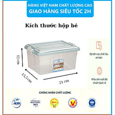 Hộp lạnh 2 quai Việt Nhật 3 size, Hộp đựng thực phẩm, bảo quản thức ăn , Hộp đựng đồ đa năng có quai xách tiện lợi - Hàng Việt Nam