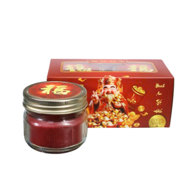 Hộp nến THẦN TÀI - Nến thơm Eden Candle FTRAMART EDC0795 (2 hũ 85gr), thích hợp làm quà tặng, dùng trong thờ cúng