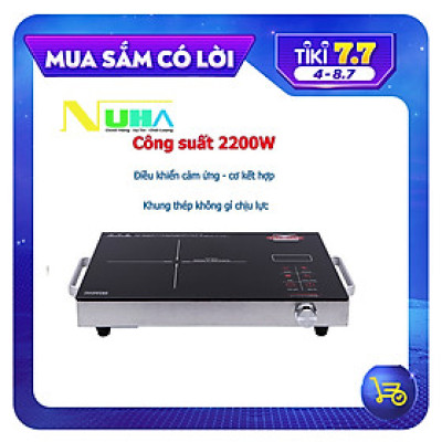 [Hàng chính hãng] Bếp Điện Hồng Ngoại Ladomax Ha666 khung tay cầm inox, công suất 2200W