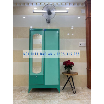 Tủ sắt đựng quần áo ngang 0.9m cao 1m8