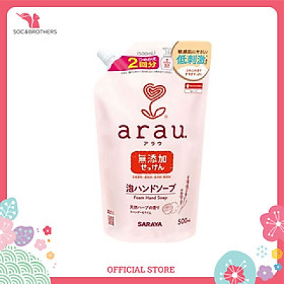 Nước rửa tay tạo bọt Arau dạng bình/ túi