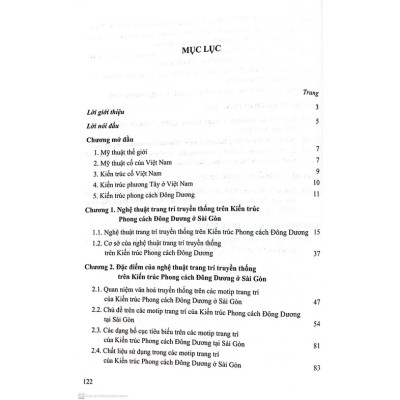 Nghệ Thuật Trang Trí Truyền Thống Trên Kiến Trúc Phong Cách Đông Dương Ở Sài Gòn (Tái Bản)
