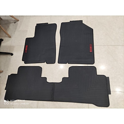 Thảm sàn, lót sàn cao su đúc xe Hyundai Accent 2018 - 2022 Hàng không mùi - Mẫu tổ ong chữ đỏ