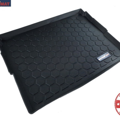 Thảm lót cốp xe ô tô Peugeot 3008 2013-2015 nhãn hiệu Macsim chất liệu TPV cao cấp màu đen(114)