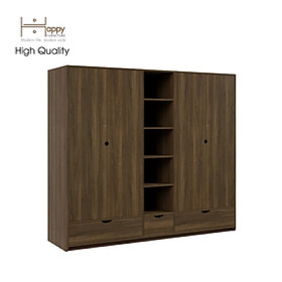 [Happy Home Furniture] CIRCLE, Tủ quần áo 4 cửa mở, 200cm x 56cm x 176cm ( DxRxC), TCM_073
