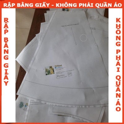 Rập giấy đầm cánh tiên mã 1289 (BẢN VẼ)