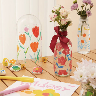 Bút đánh dấu màu dạ nước Mideer Acrylic Markers, Bút nhớ highlight cho bé 