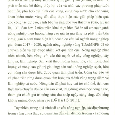 Tái Cơ Cấu Ngành Nông Nghiệp Gắn Với Bảo Vệ Môi Trường Vùng Trung Du Và Miền Núi Phía Bắc (Sách chuyên khảo)