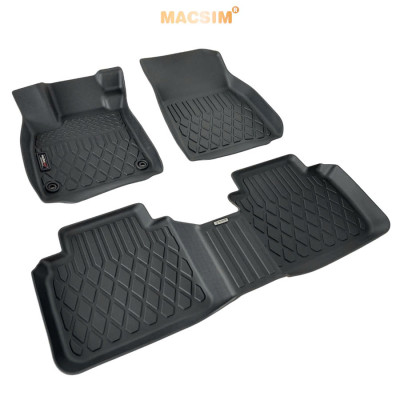 Thảm lót sàn sd Honda Accord 2023+ Nhãn hiệu Macsim chất liệu nhựa TPE cao cấp màu đen