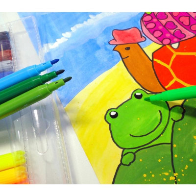 Bộ Bút Lông Màu Tô Stacom - 18 Màu - FP118C