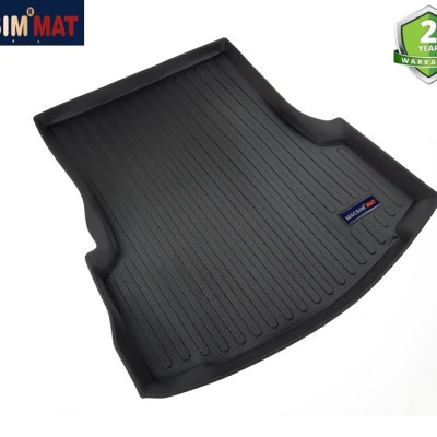 Thảm lót cốp xe ô tô Cadillac CT6 2016-đến nay nhãn hiệu Macsim chất liệu TPV cao cấp màu đen (D0201)