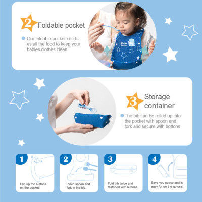 YẾM ĂN CHO BÉ BẰNG XỐP EVA CÓ KHAY HỨNG KUKU - KU2247