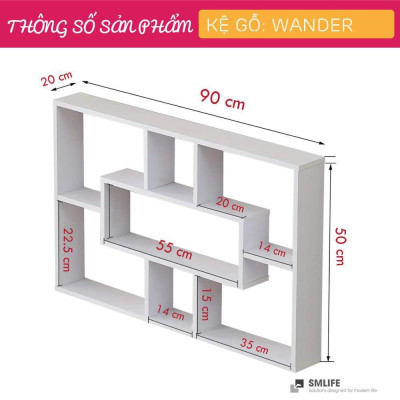 Kệ trang trí mini tiện dụng SMLIFE Wander