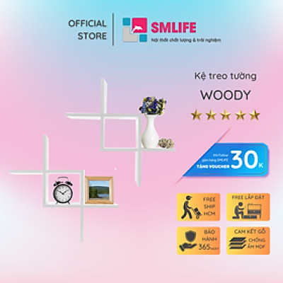 Kệ trang trí mini tiện dụng SMLIFE Woody