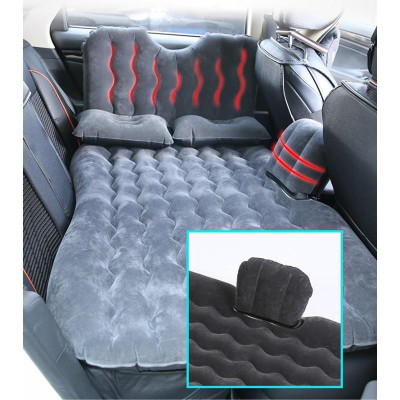 Nệm hơi ô tô cao cấp Version 3.0 vải nhung kèm bơm hơi và 2 gối - Home and Garden