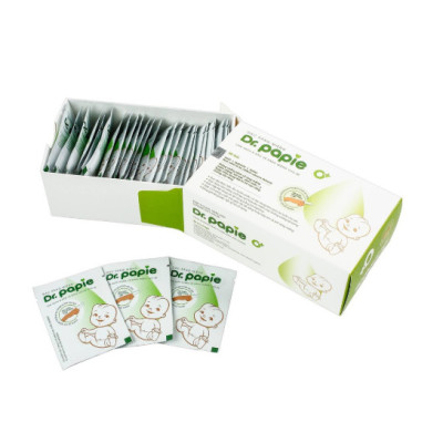 Gạc Rơ Lưỡi, Vệ Sinh Răng Miệng Cho Bé Dr Papie (Tách lẻ 10 gói)