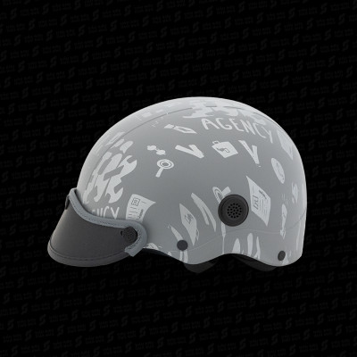 Mũ bảo hiểm lỗ thông gió hoa văn chính hãng NÓN SƠN AMP-XM185