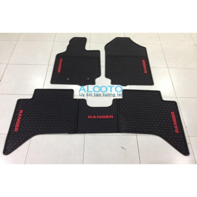 Thảm Lót Sàn Cao Su Dành Cho Xe Ranger 2016-2020- Hàng Cao Su Đúc Ko Mùi