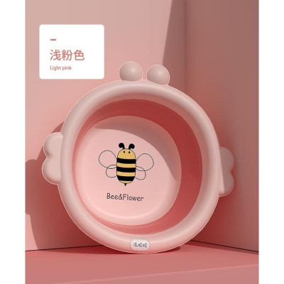 Chậu rửa mặt gấp gọn Linh Chi Bedding họa tiết con ong và con voi cho bé
