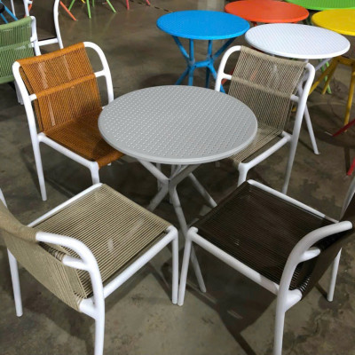 Bộ bàn ghế Cafe Tundo ngoài trời, trong nhà - 4 ghế