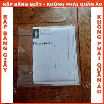 Rập giấy A0 đầm bé gái mã R77 (BẢN VẼ)