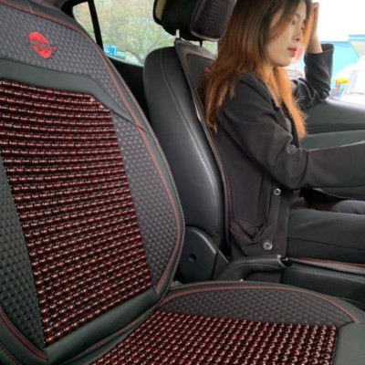 Bộ  Áo Ghế Hạt Gỗ Massage Cao Cấp- Chống Nóng, Trượt Dùng Cho Ô tô, Xe hơi, Văn phòng